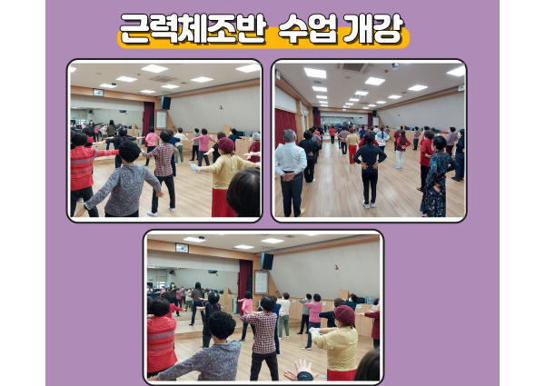 [노년사회화] 근력체조반 수업 개강 이미지