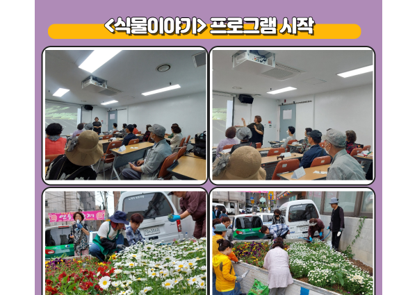 [노년사회화] 식물이야기 프로그램 시작 이미지