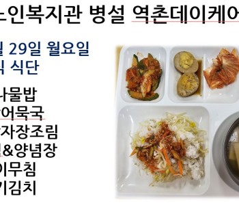 [데이케어] 2024년 8월 첫쨰 주 중식 식단 공개 이미지
