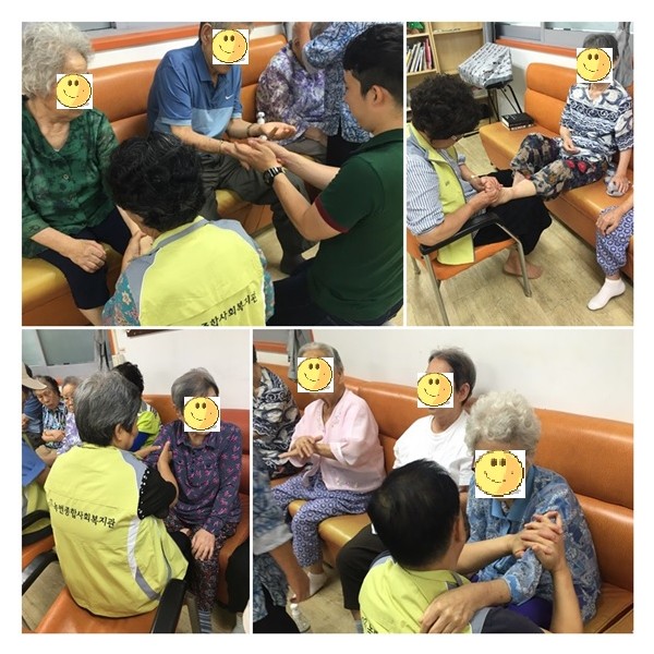 【데이케어】7월 동고동락_ 손.발 마사지 진행 이미지